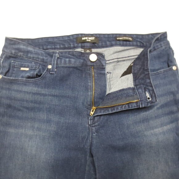 NINE WEST womens JEANS skinny GRAMERCY ankle DENIM dark wash SIZE 14 - Picture 4 of 10